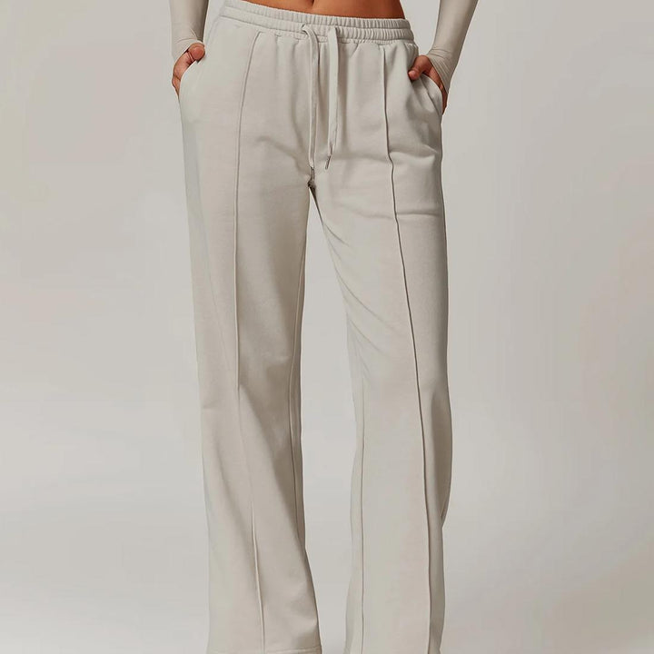 High-Waisted Loose Fit Women's Sweatpants with Pockets