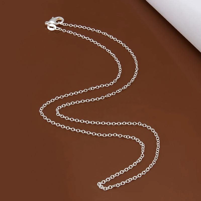 925 Sterling Silver Rolo Chain Necklace