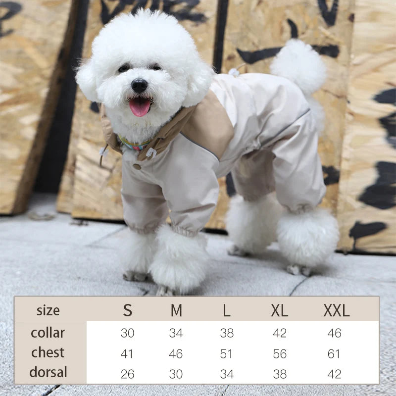 Waterproof Dog Raincoat for Small Breeds