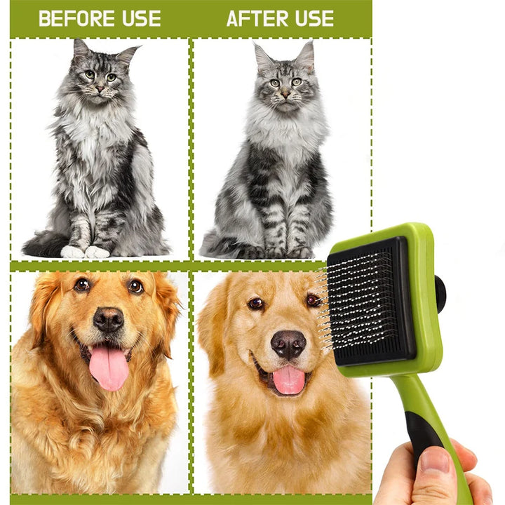 Self-Cleaning Slicker Brush for Dogs & Cats