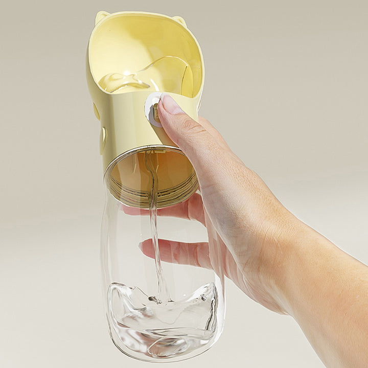 2-in-1 Portable Pet Water Bottle and Food Container