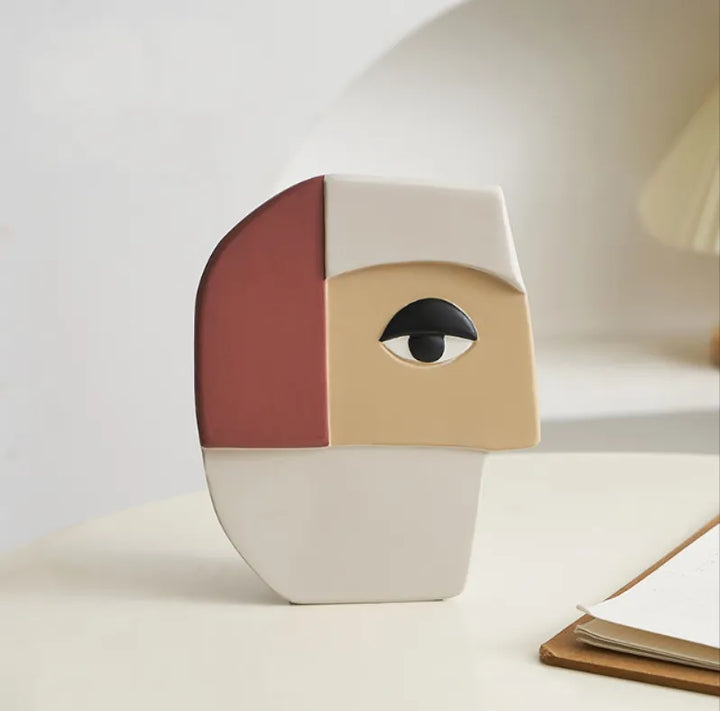 Creative Ceramic Face Vase