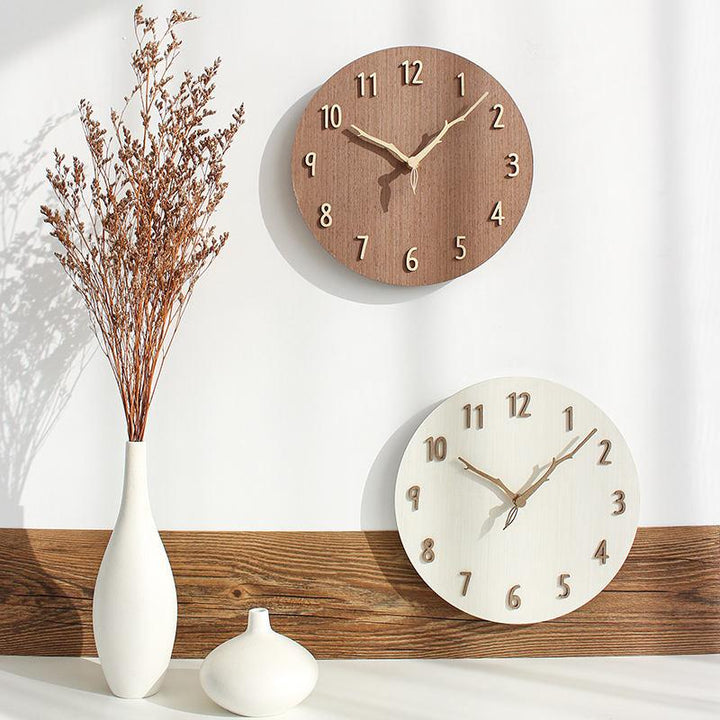 Creative Mute Wooden Wall Clock