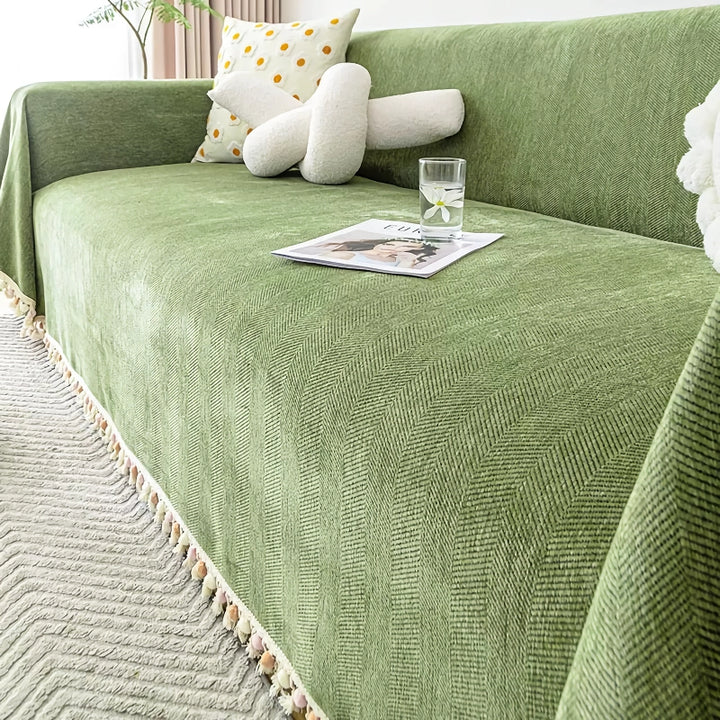 Herringbone Chenille Sofa Cover