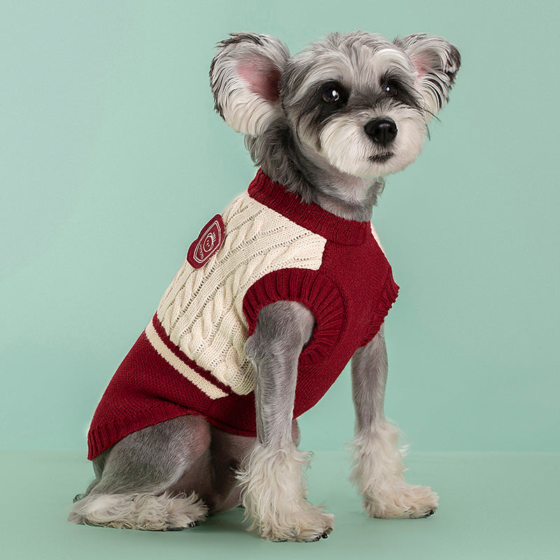 College Style Pet Sweater