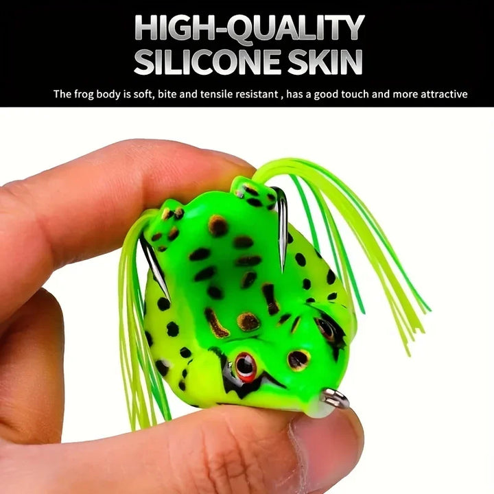 Topwater Frog Soft Lure Set