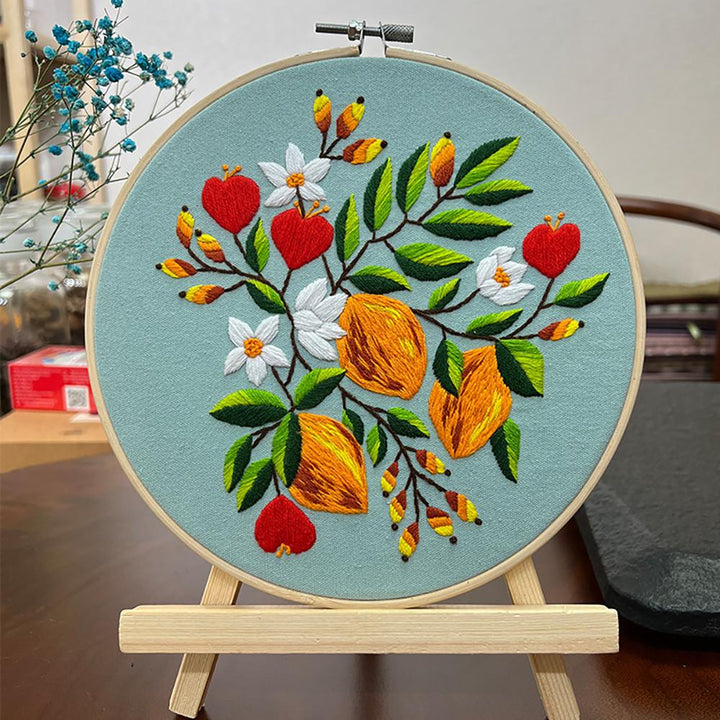 DIY Floral Embroidery Kit