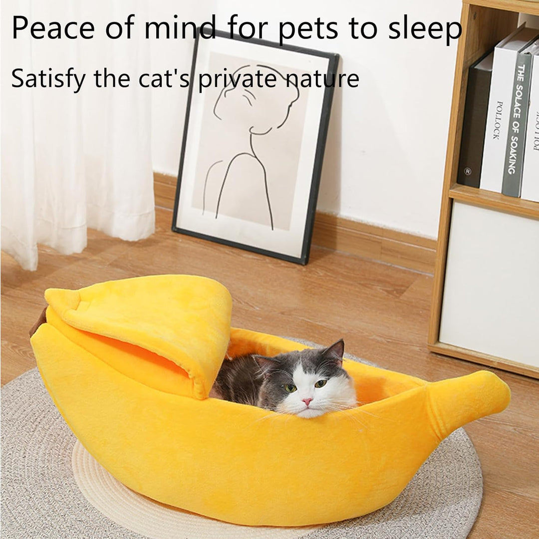 Cozy Winter Pet Bed for Cats and Small Dogs