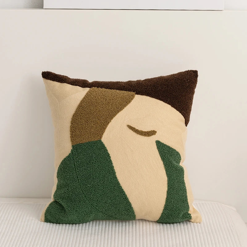 Cozy Abstract Embroidery Cushion Covers