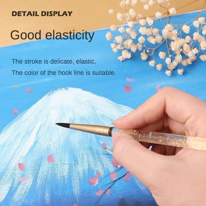 2Pcs Professional Fine-Tip Digital Oil & Watercolor Brush Set for Artists