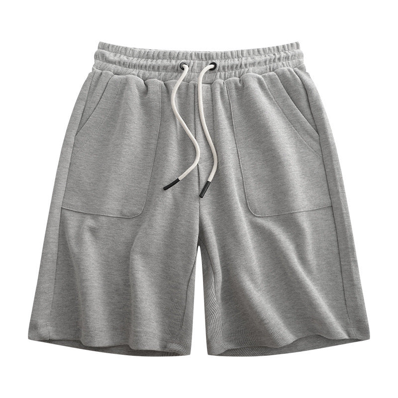 Simple Drawstring Waist Sports Shorts Men