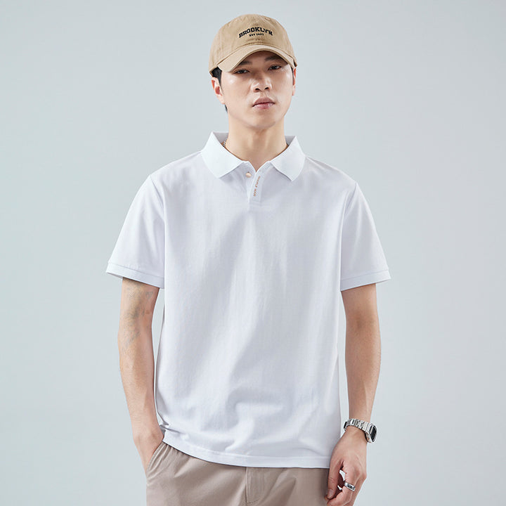 Lapel Polo Shirt Men's American Casual