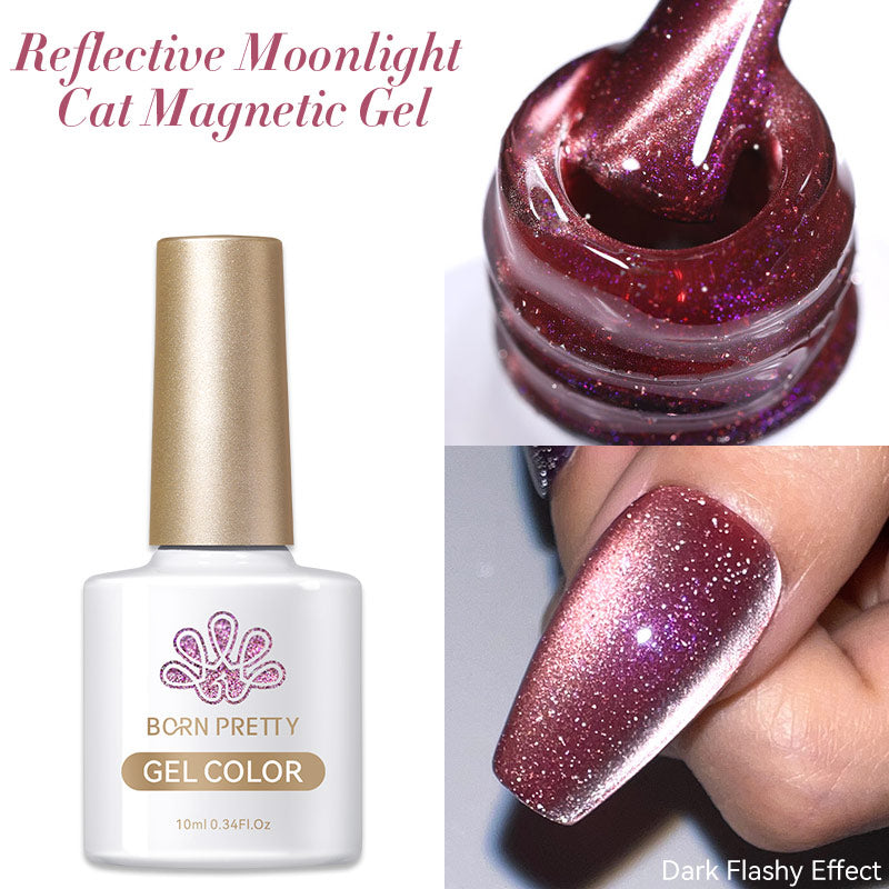 10ML Reflective Moonlight Cat Magnetic Gel Nail Polish