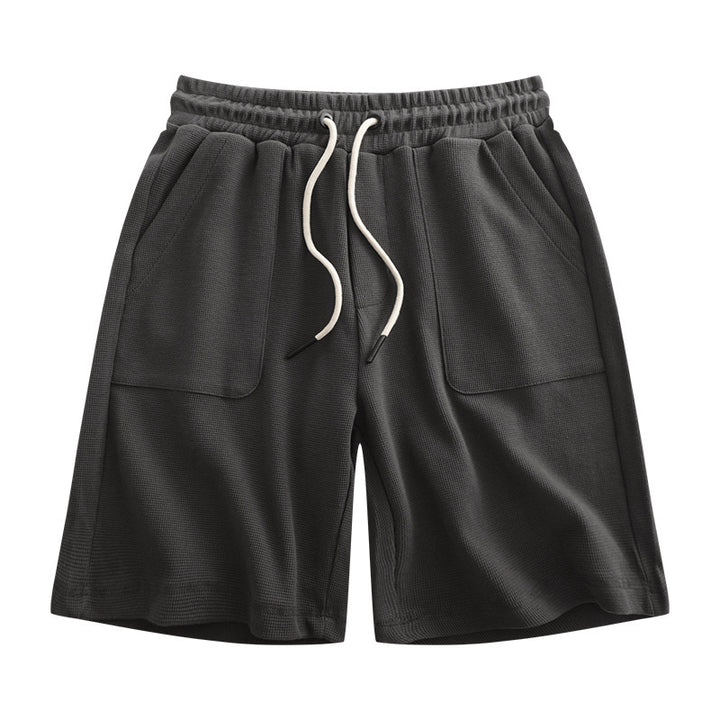 Simple Drawstring Waist Sports Shorts Men