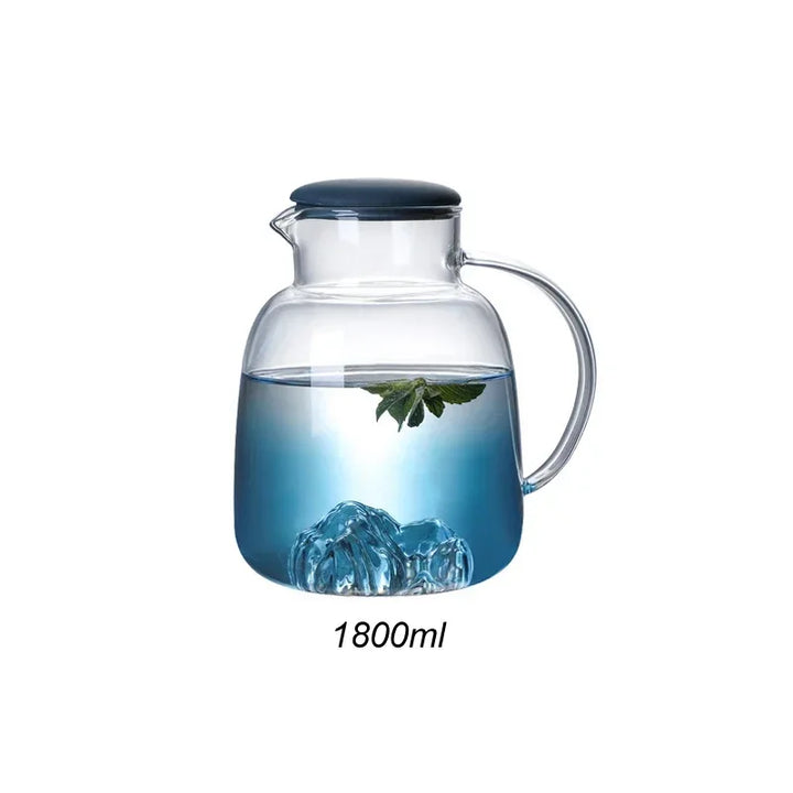 Mountain Gradient Glass Jug 1800ml with Handle