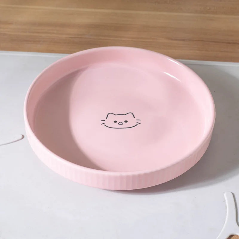 Adorable Ceramic Pet Food & Water Bowl for Cats and Puppies