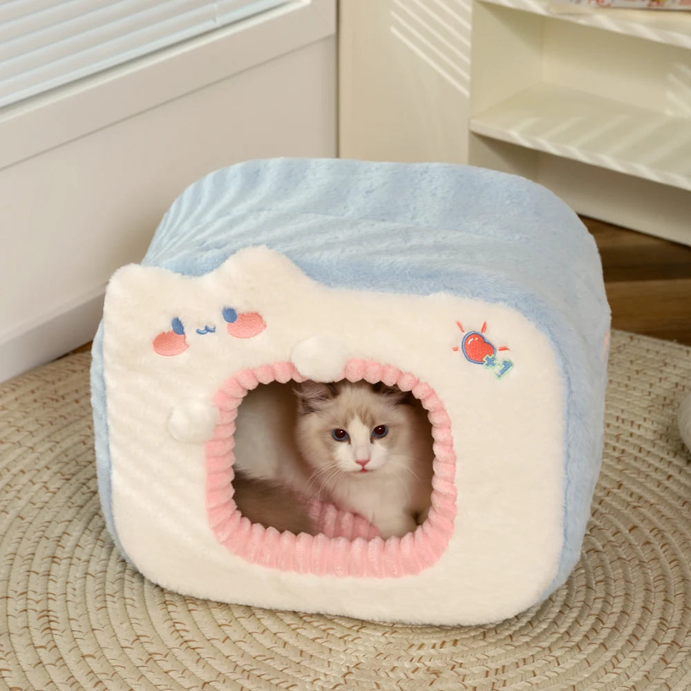 Cozy Cat Bed with Cushion