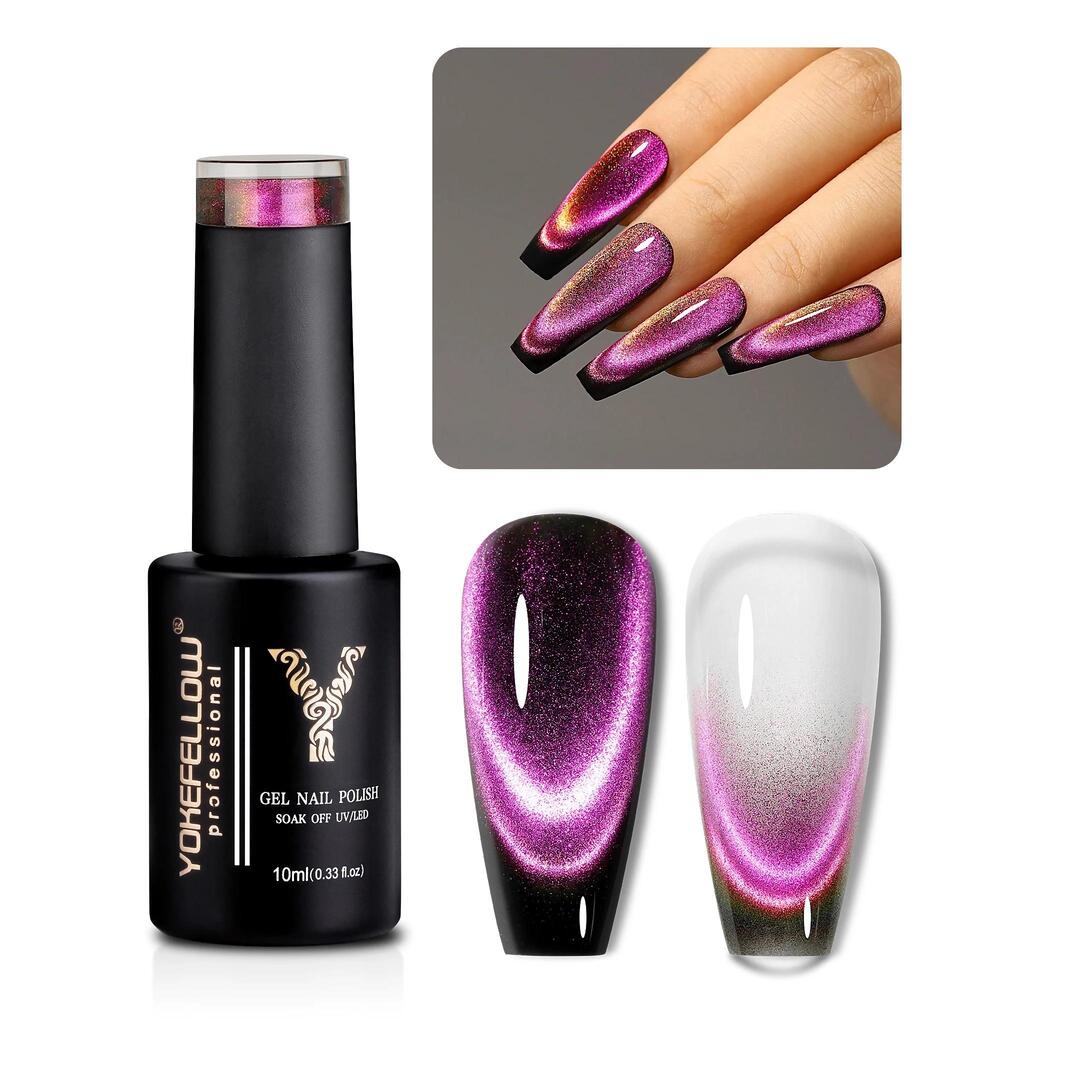 5pcs 10ml Dream Cat Magnetic Gel Nail Polish Set - Semi Permanent Soak Off UV LED Manicure