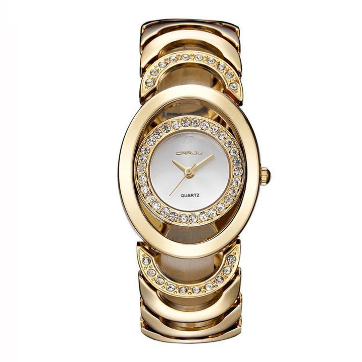 Fashion and Elegant Steel Band Diamond Ladies Watch