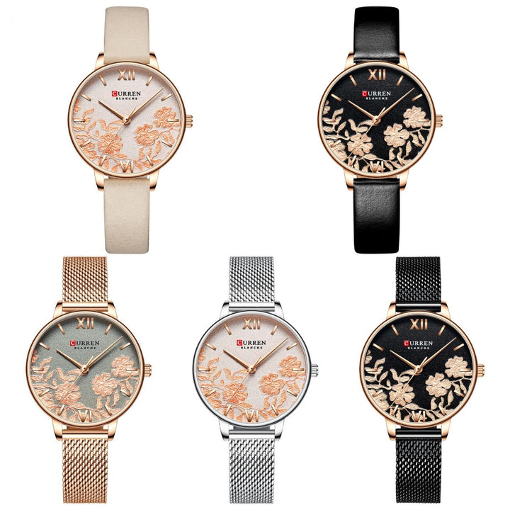 Ladies Waterproof Small Dial Pattern Watch