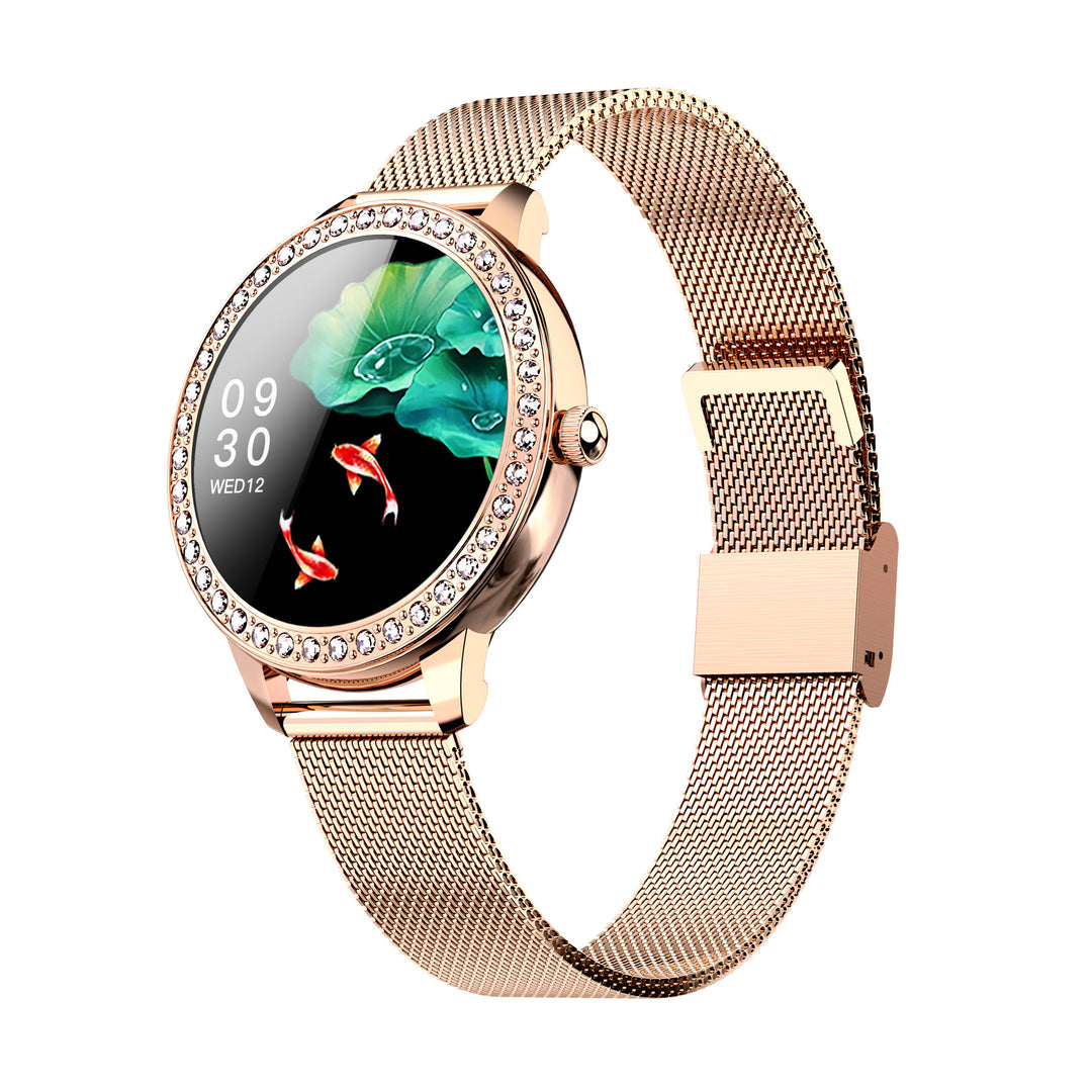 Full Circle Diamond Blood Pressure Monitoring Smart Watch