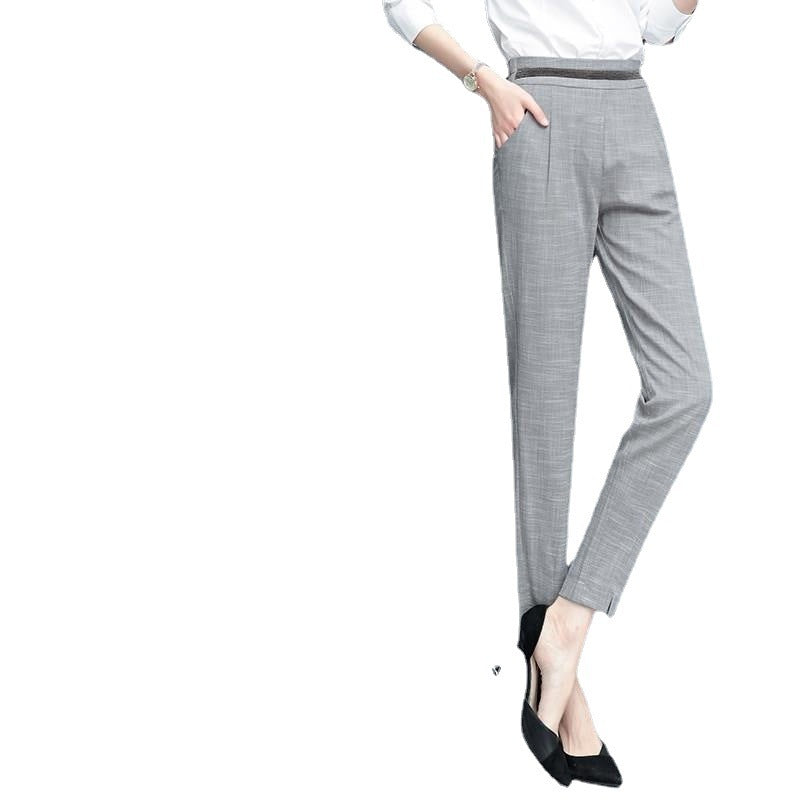 Women's Slim Casual Thin Suit Feet Pants