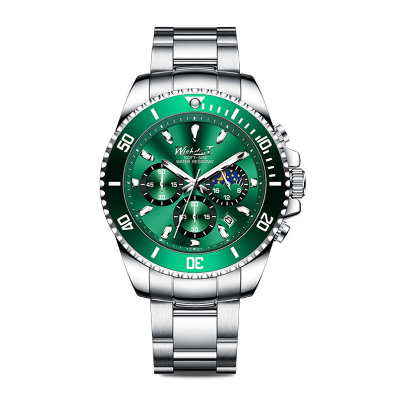 Fashion Tide Green Water Ghost Waterproof Luminous Men'S Watch