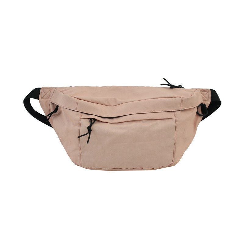 Large-capacity Canvas Chest Bag Messenger Bag Korean Fashion Casual Sports Women's Bag