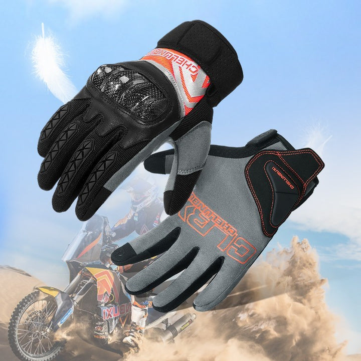 Motorcycle Riding Gloves Made Of Carbon Fiber