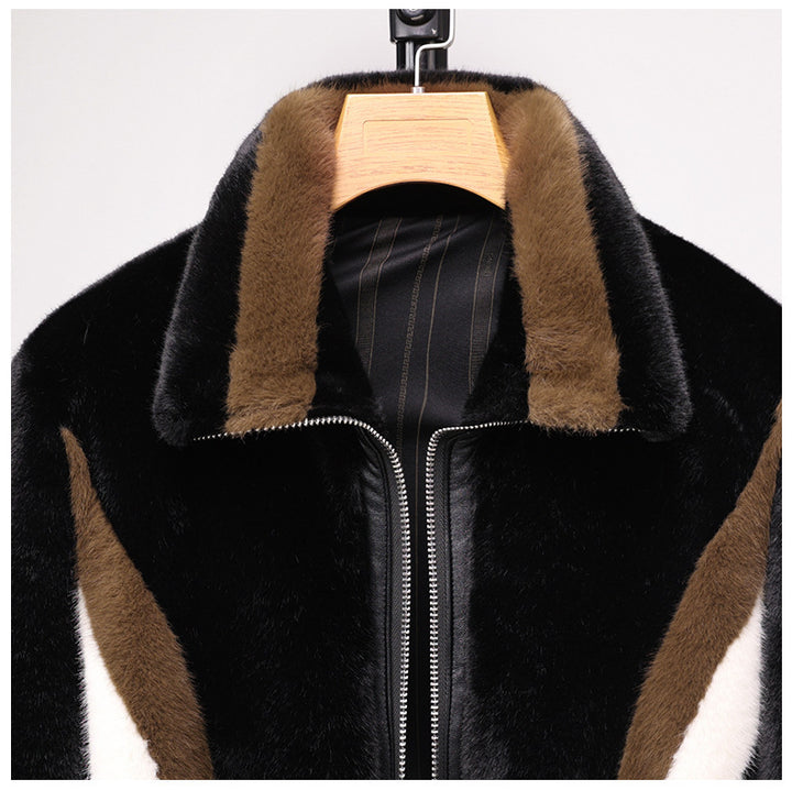 Winter Men's Warm Mink Fur Jacket Coat