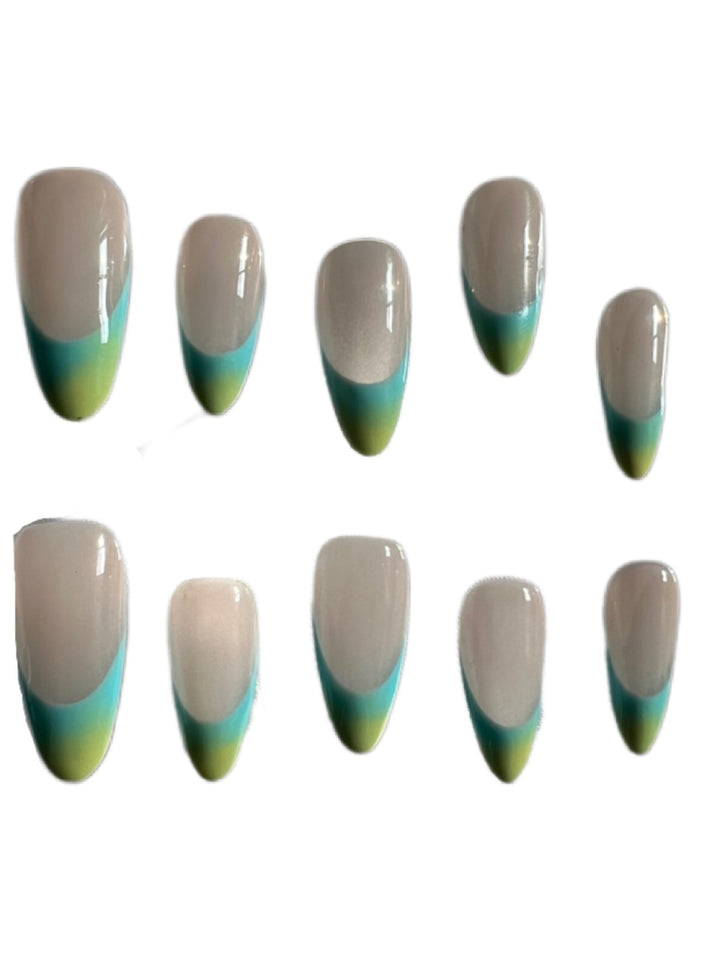 Advanced Almond French Finished Manicure Handmade Custom Wear