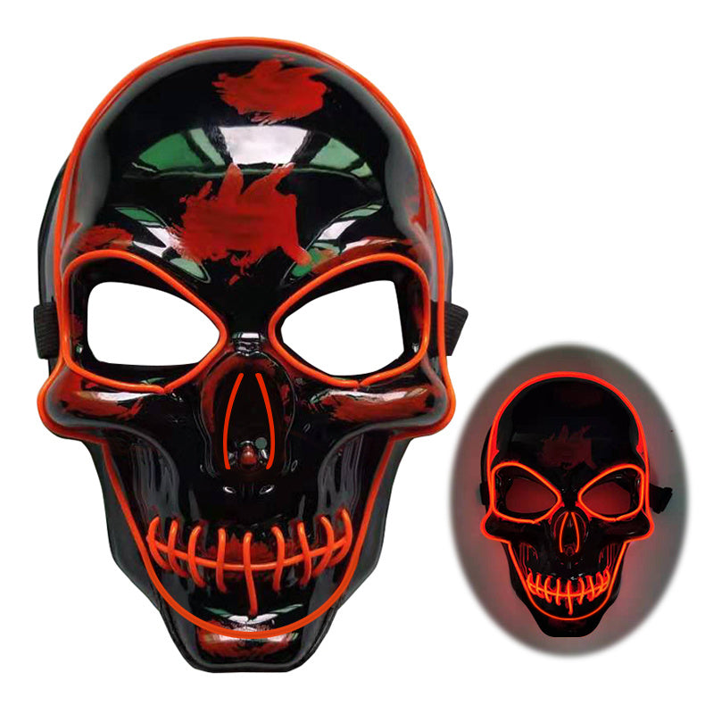 Halloween Skeleton Mask LED Glow Scary