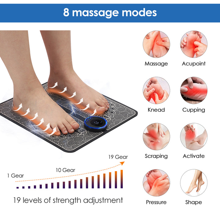 Portable Rechargeable Foot Massage Pad