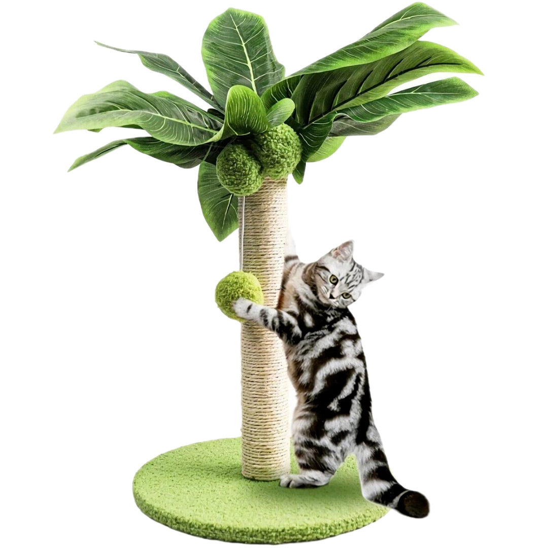 Green Leaves Cat Scratching Post