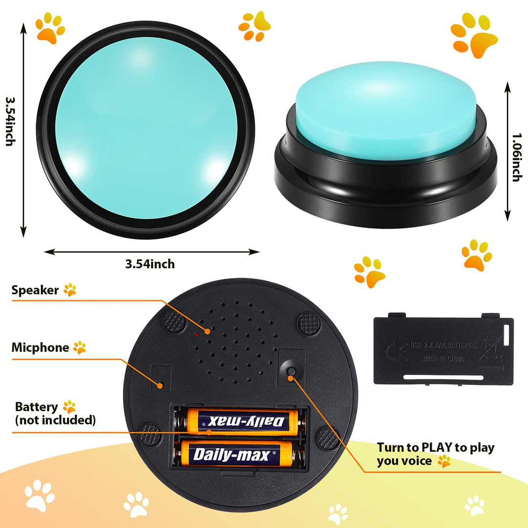 Recordable Talking Buttons for Pet Training and Communication