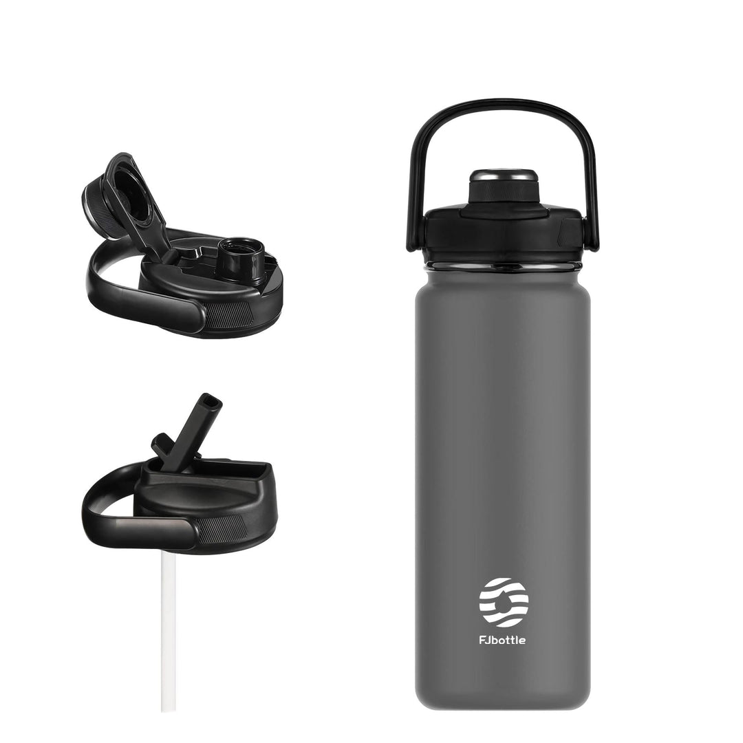 Sport Stainless Steel Insulated Water Bottle with Straw and Handle Lid - 950/1200ml