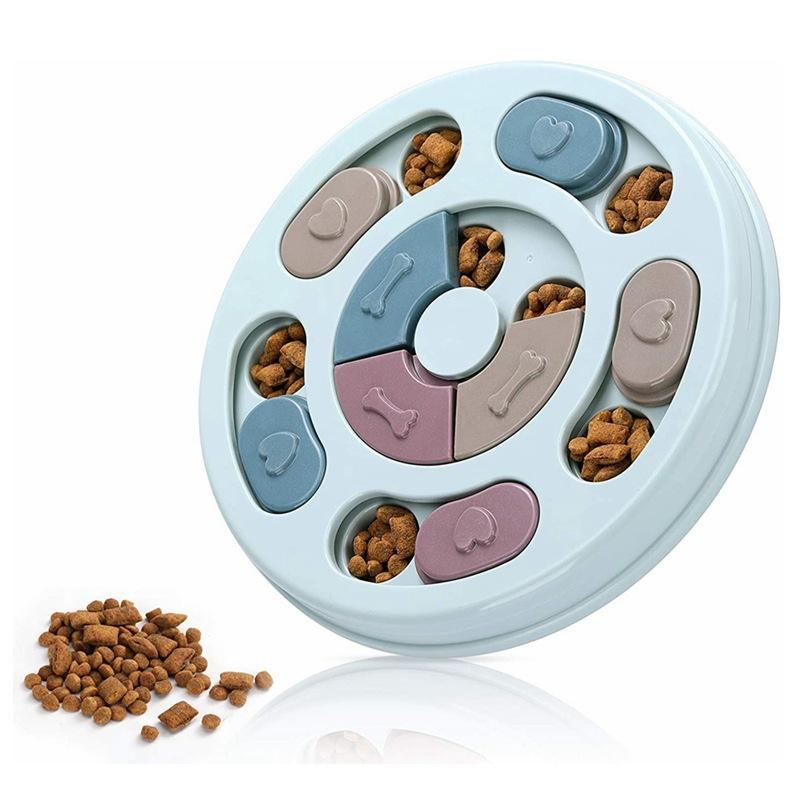 Interactive Dog Slow Feeder Bowl - Puzzle Toy