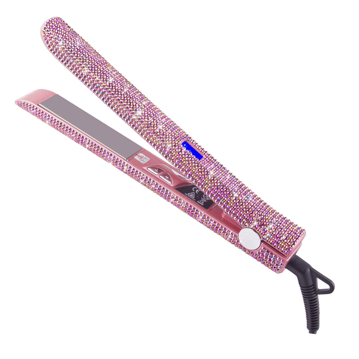 Rhinestone Ceramic Flat Iron