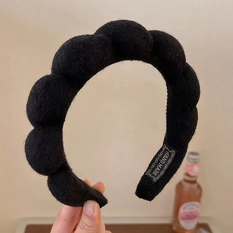 Soft Fluffy Sponge Headband for Makeup, Skincare & Hair Styling