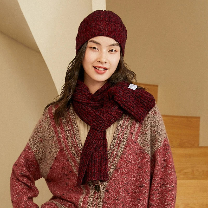 Luxurious 100% Cashmere Knit Winter Scarf for Women