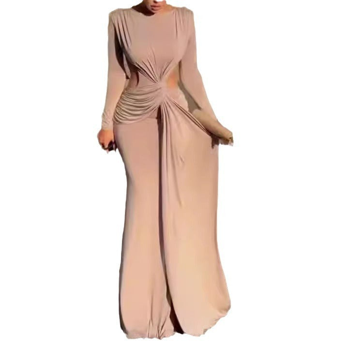 Women's Waist-baring Slim-fit Muses Long Dress