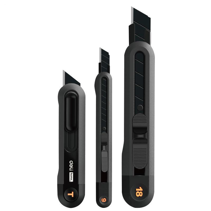 Compact Snap-off Utility Knife with Retractable High Carbon Steel Blades