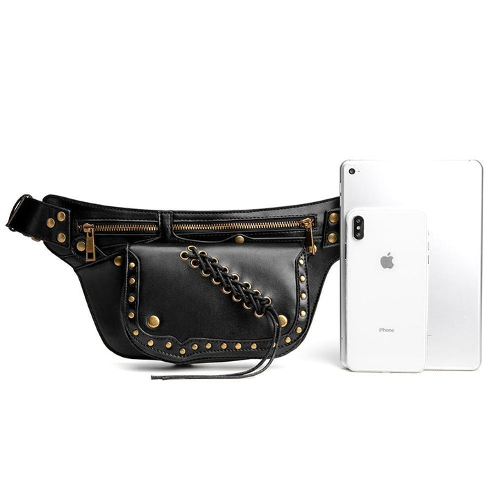 Steampunk One Shoulder Phone Messenger Bag