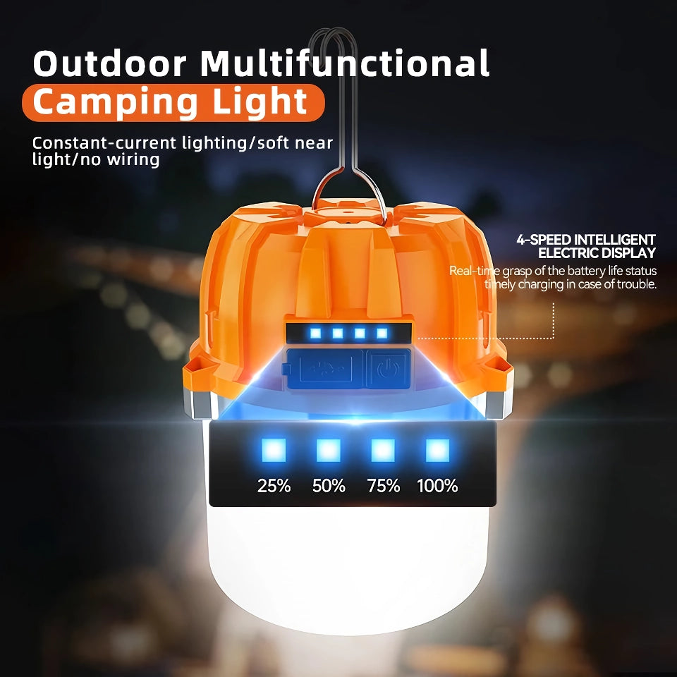 Rechargeable LED Camping Lantern with Power Bank Function