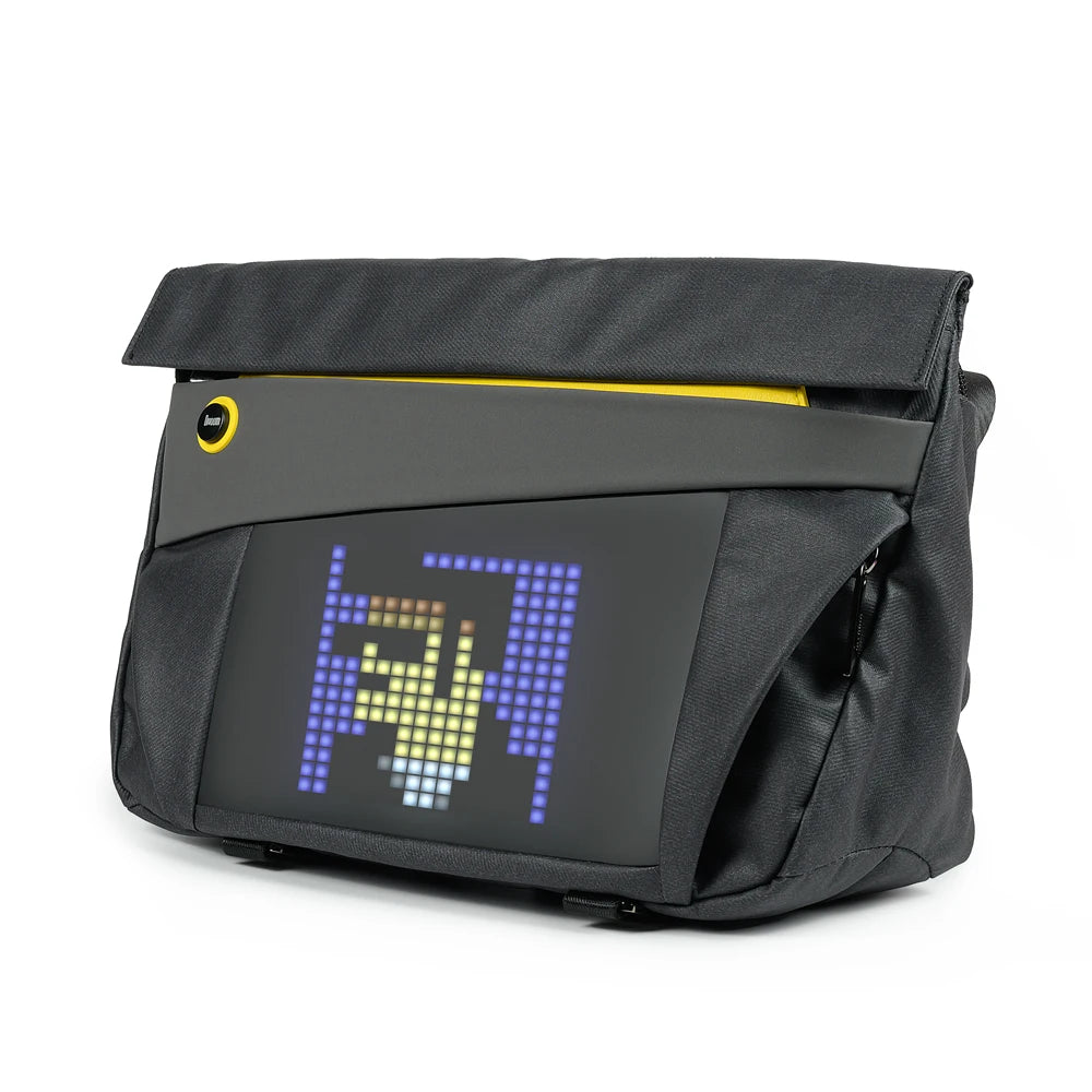 LED Pixel Art Sling Bag - Customizable Waterproof Crossbody Messenger Bag