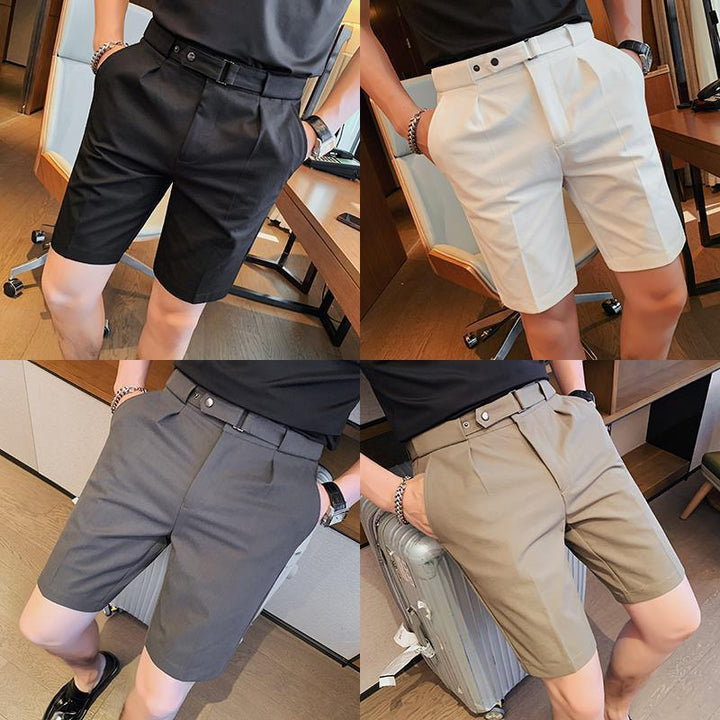 Suit Shorts Men's Summer Thin Slim Fit All-matching