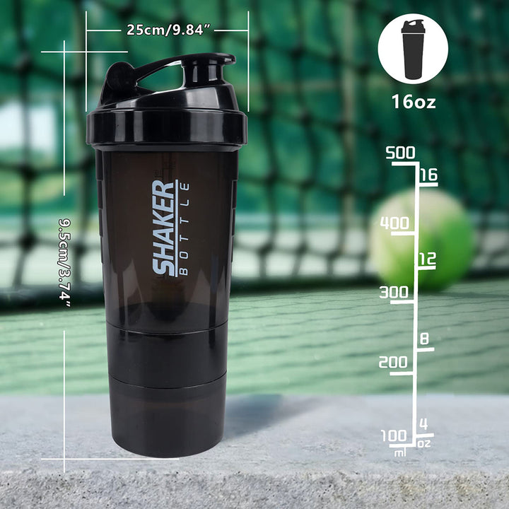 3-Layer Shaker Protein Bottle