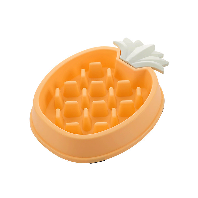 Pineapple Shape Dog Slow Feeder Bowl