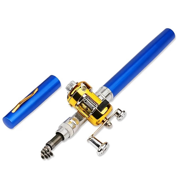 Portable Mini Telescopic Fishing Rod with Reel – Pen Shape Pocket Fishing Pole