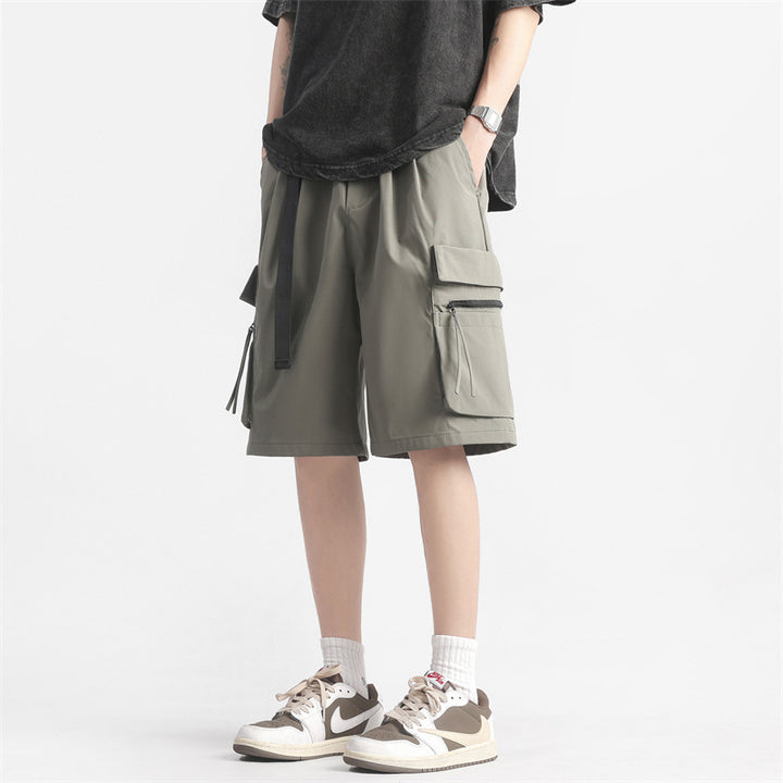 Mechanical Style Trendy Brand Multi-pocket Workwear Shorts